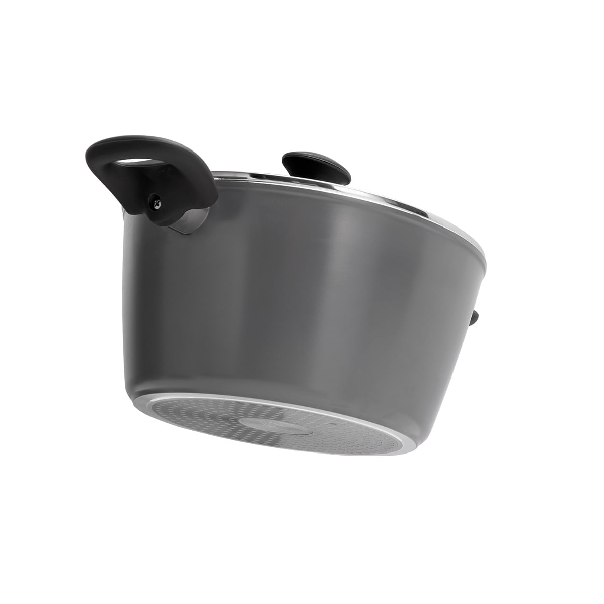 Jogo de Panelas Brinox Antiaderente Ceramic Life 5 Peças Optima com Indução Cinza - Imagem 5