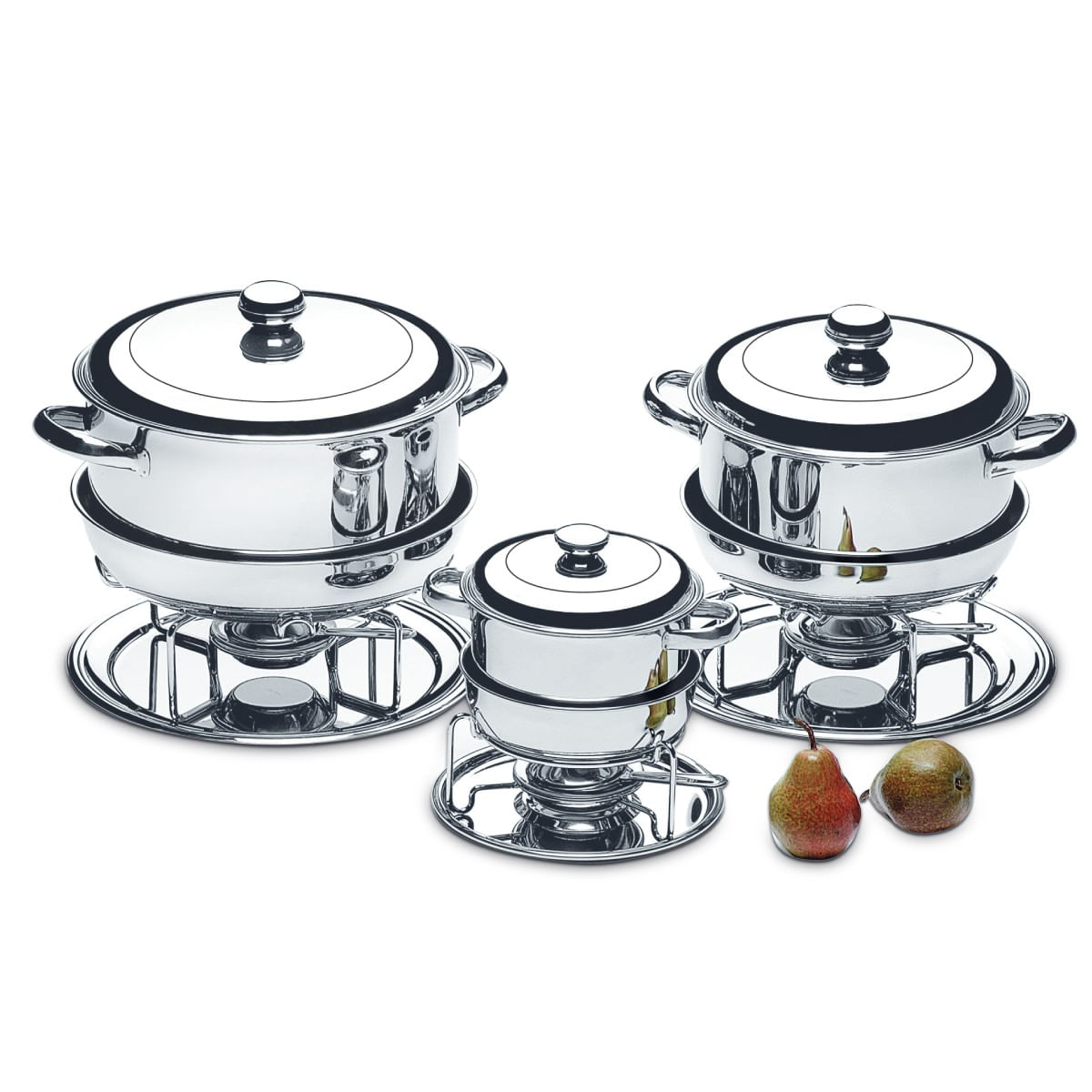 Rechaud com Banho Maria 8 Litros - Platanos - Imagem 2