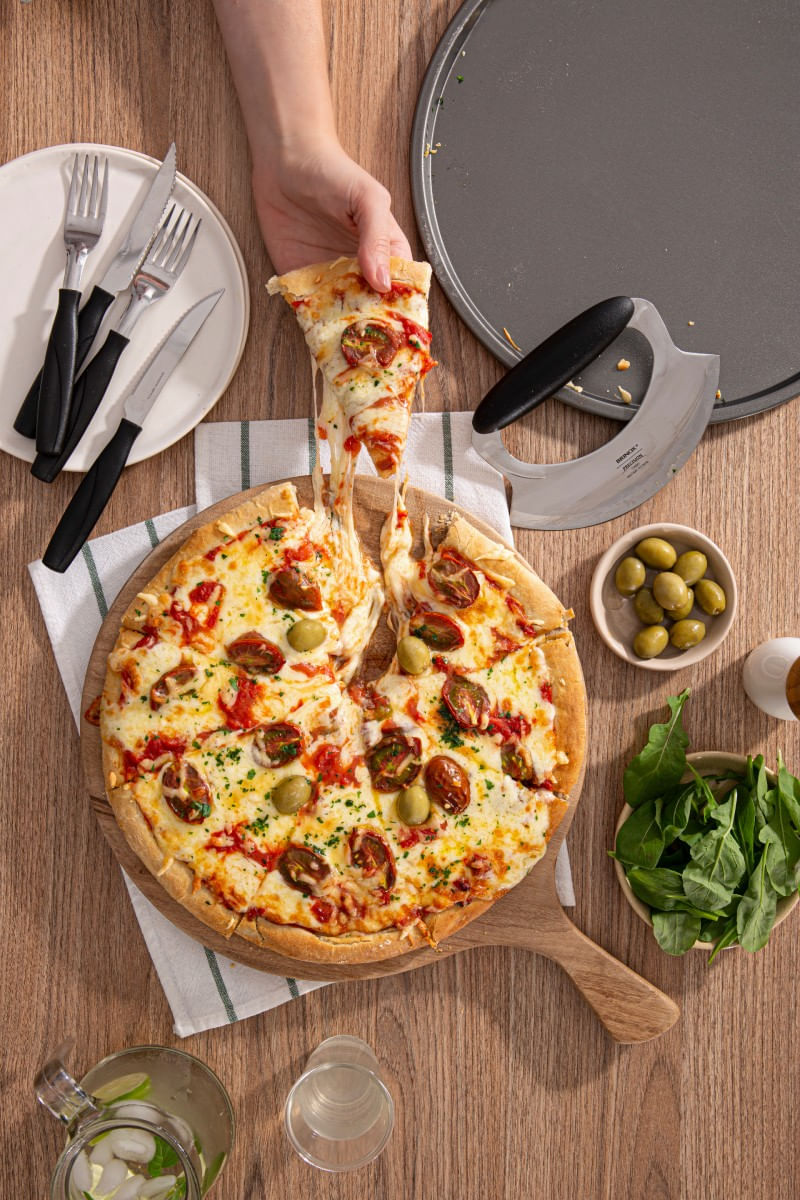 Forma para Pizza sem Furos Brinox Bakeware Ø 33 cm Grafite - Imagem 2