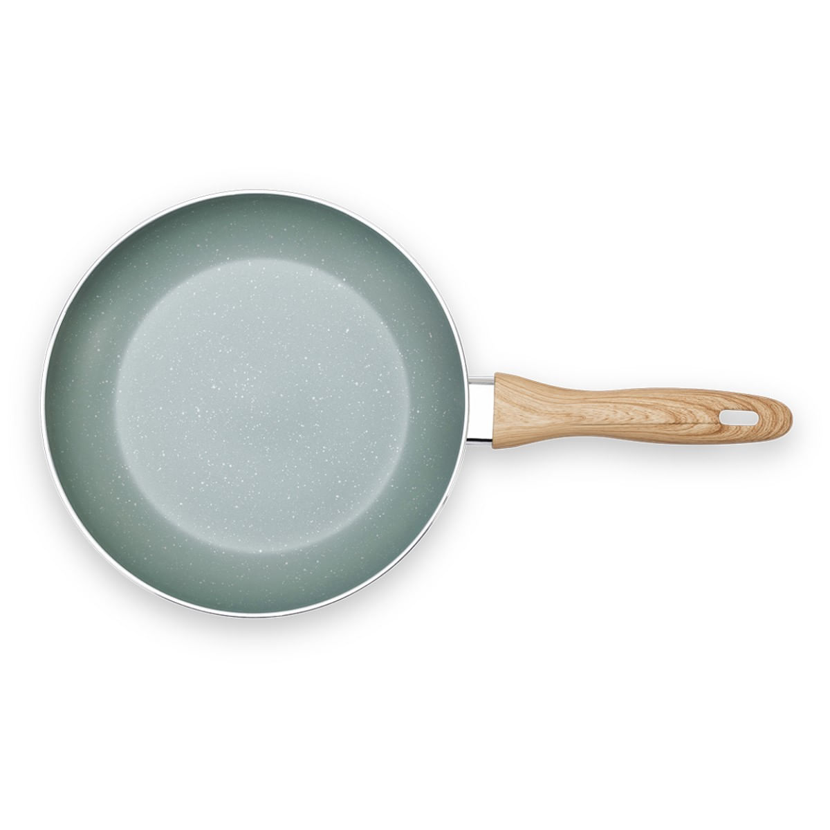 Frigideira com Indução Brinox Botanika Antiaderente Ceramic Life Ø24cm 1,35 Litros Verde - Imagem 3