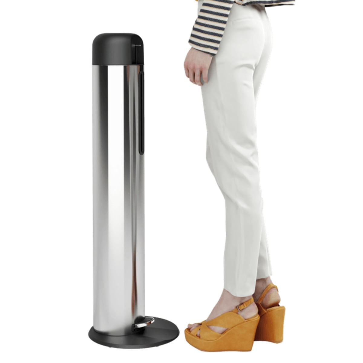 Dispenser para álcool gel com Pedal - Dercoline - Brinox - Imagem 4