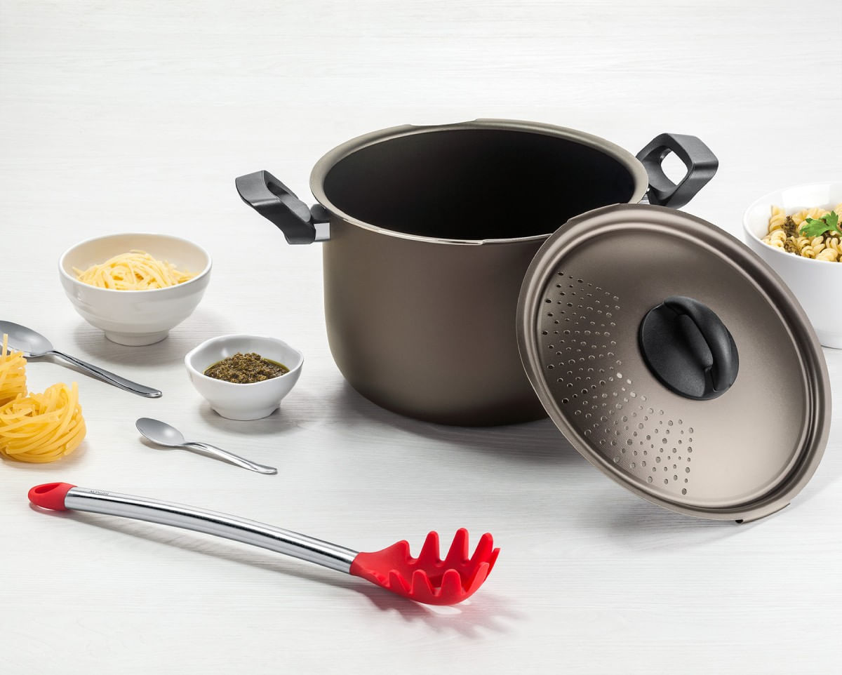 Espagueteira Brinox Especiarias 5,5 Litros Ø22 cm Grafite - Imagem 2