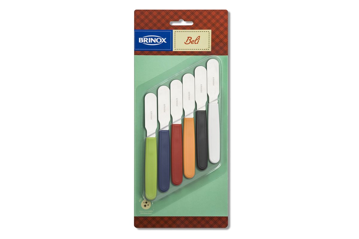 Espátulas para Manteiga/Patê 6 Peças - Beli - Brinox