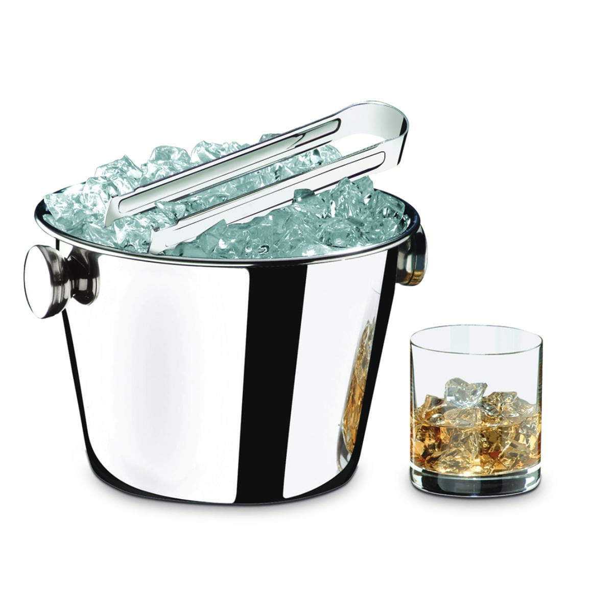 Balde para Gelo Brinox Lyon 1,4 Litros 17,8 x 11,2 cm Aço Inox