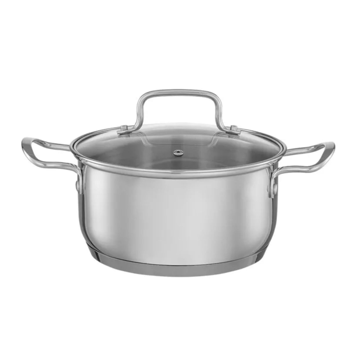 Jogo de Panelas Brinox Aço Inoxidável Fundo Triplo 4 Peças Jasmin com Indução Inox - Imagem 5