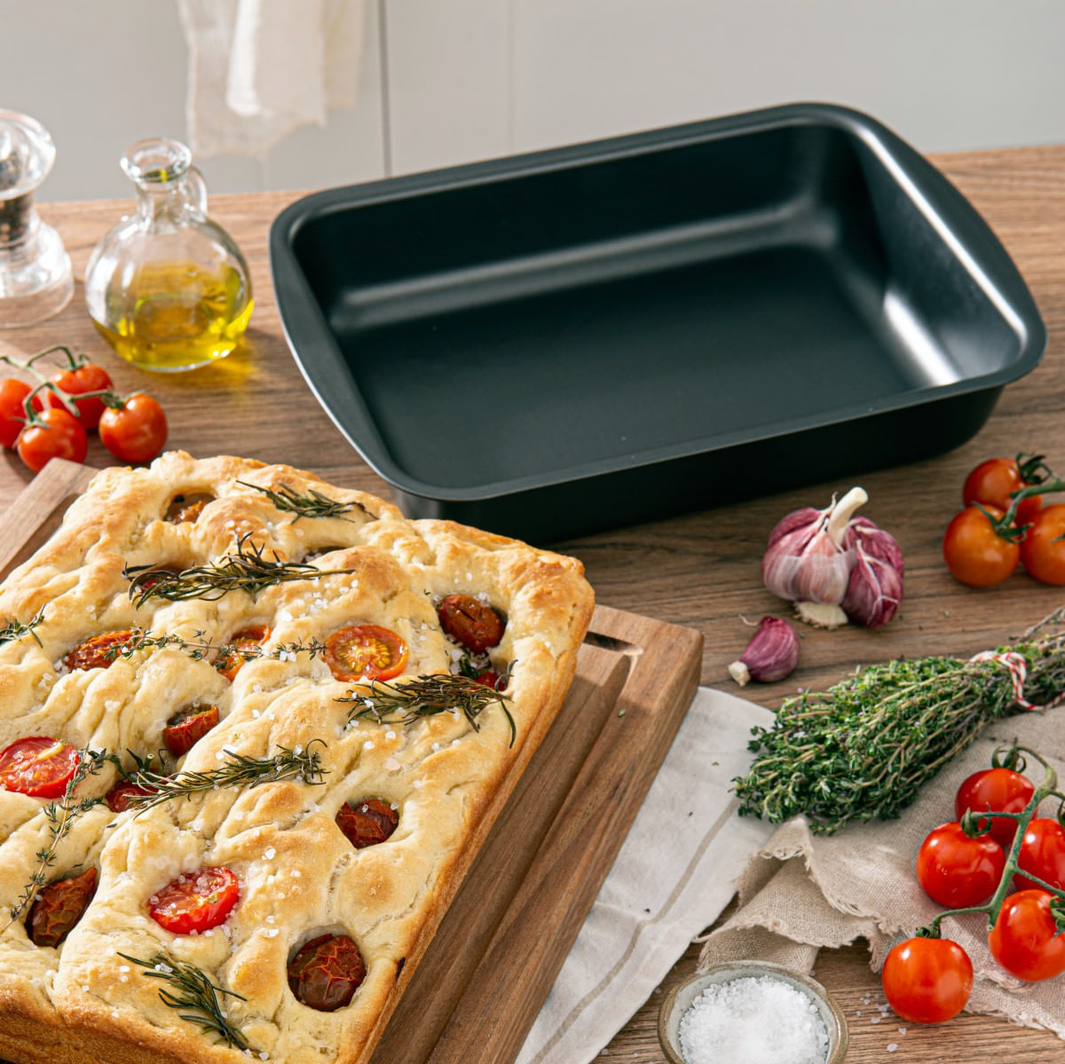 Assadeira Retangular Funda Brinox Bakeware 33,5 x 24 x 6,1 cm Grafite - Imagem 2