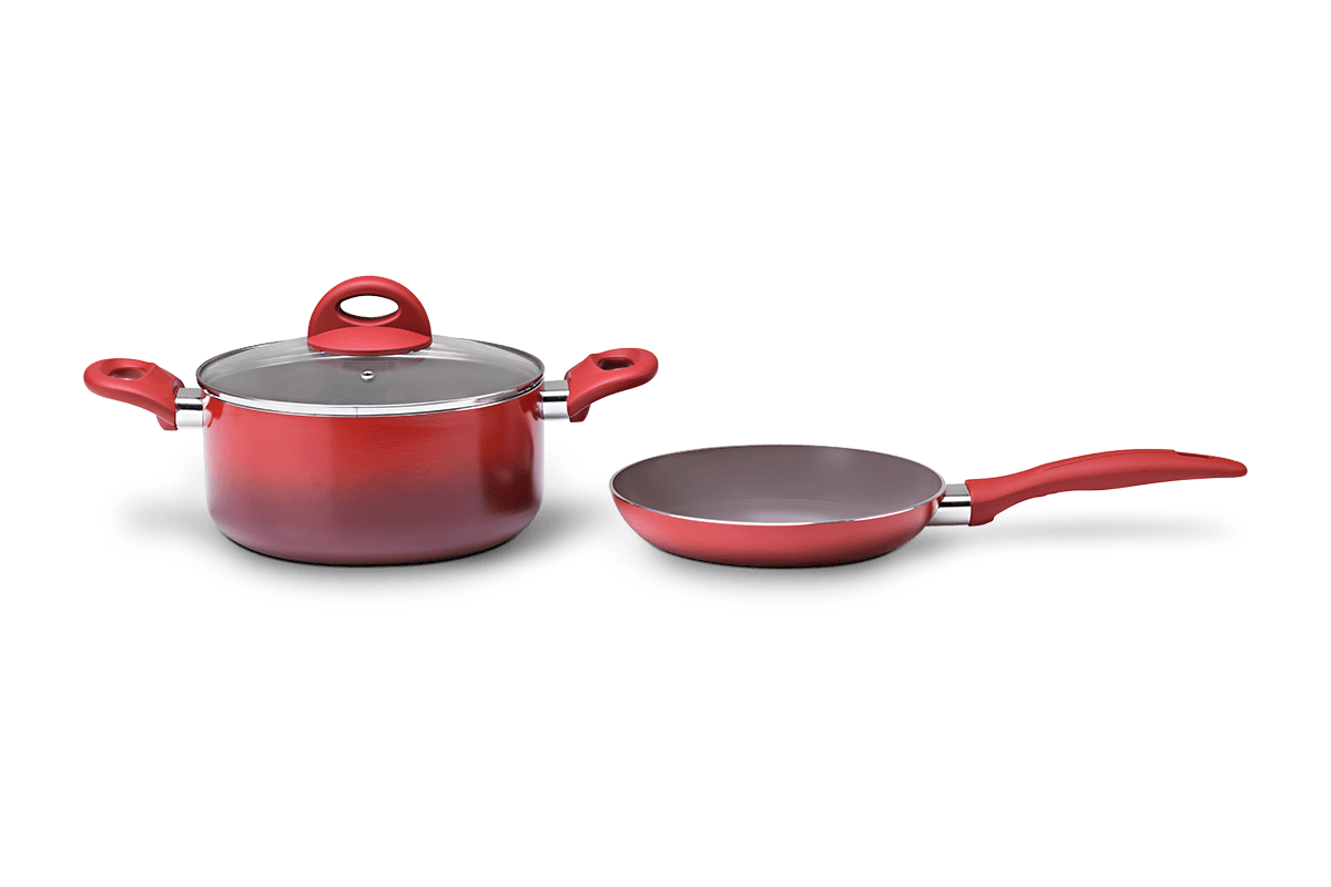 Jogo de Panelas Brinox Antiaderente Ceramic Life 7 Peças Smart Plus Vermelho - Imagem 7