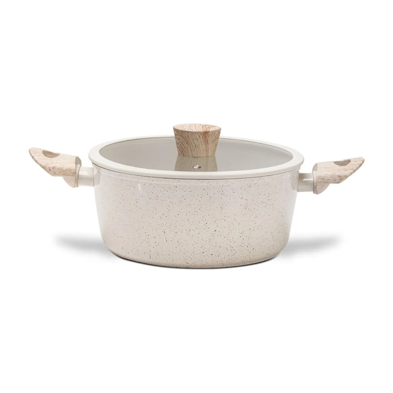 Caçarola de Indução Brinox Sirius Antiaderente Ceramic Life Ø24cm 4 Litros Vanilla