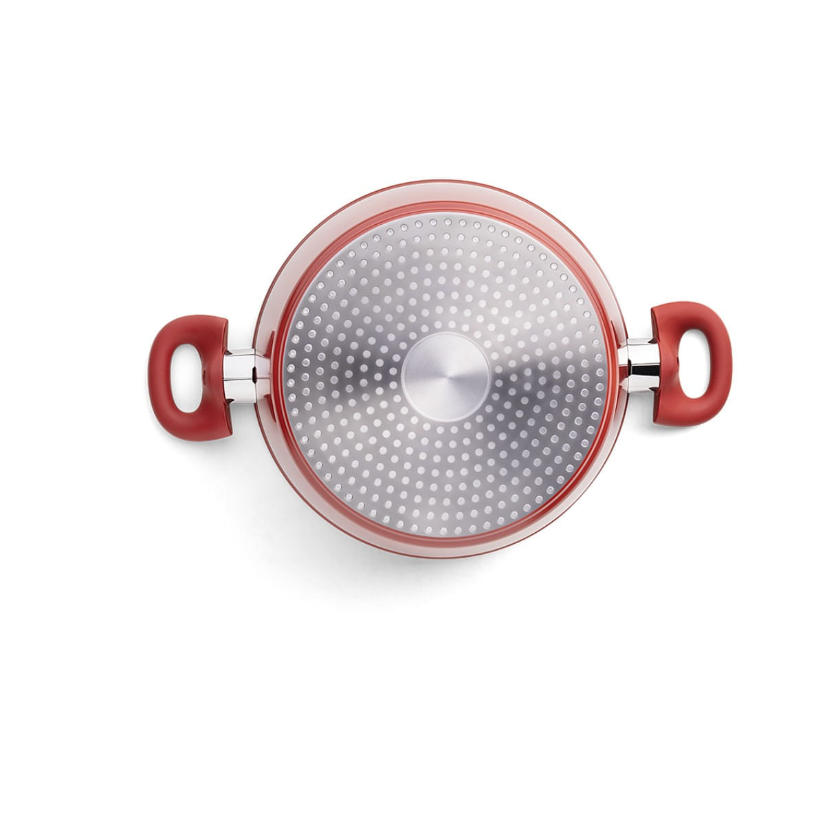 Jogo de Panelas Brinox Antiaderente Ceramic Life 5 Peças Optima com Indução Vermelho Carmin - Imagem 10