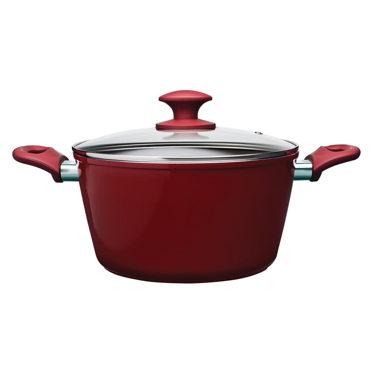 Jogo de Panelas Brinox Antiaderente Ceramic Life 5 Peças Optima com Indução Vermelho Carmin - Imagem 11