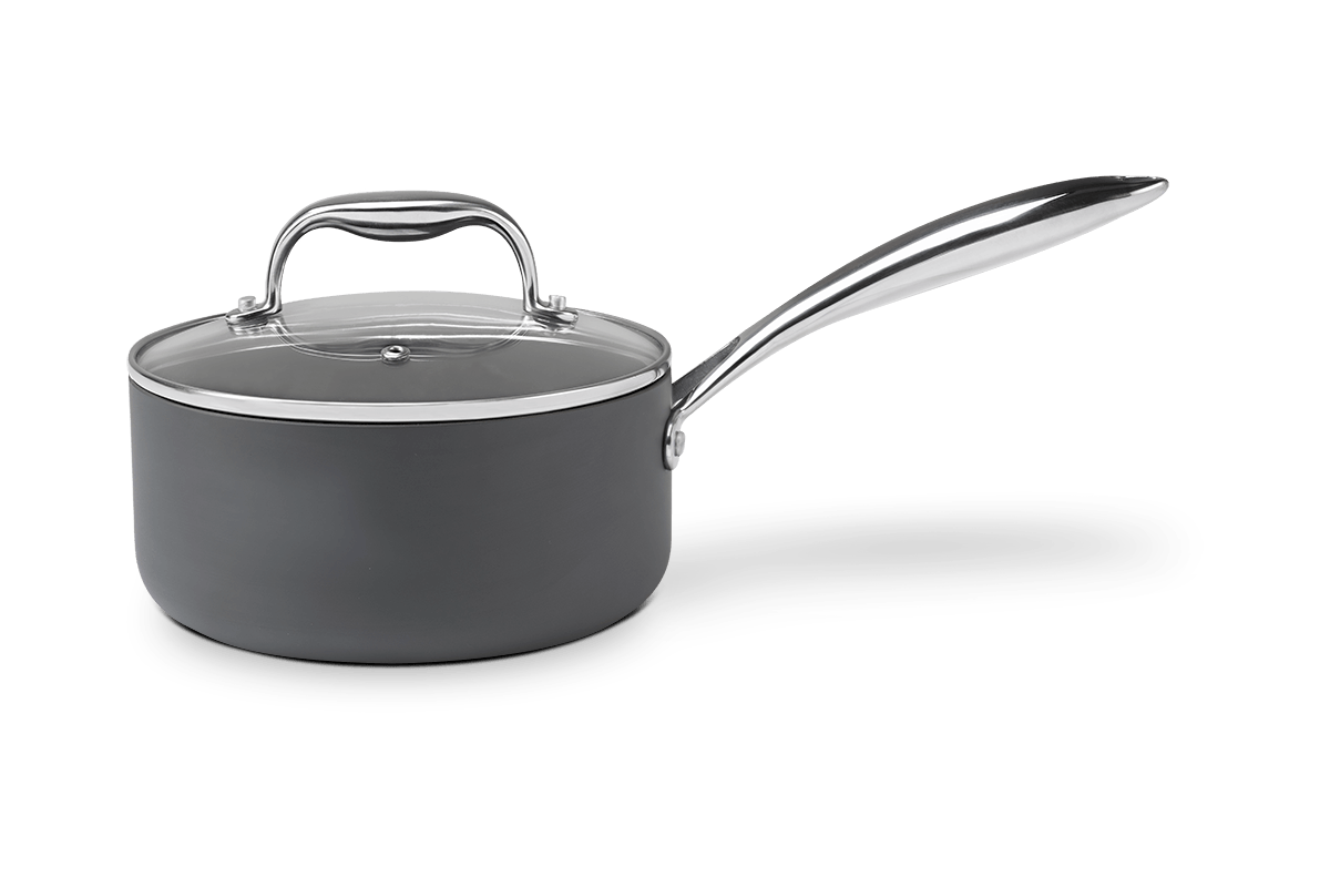 Panela de Indução com Tampa Brinox Diamond Ø 20cm 2,55L Antiaderente Pro-flon Premium