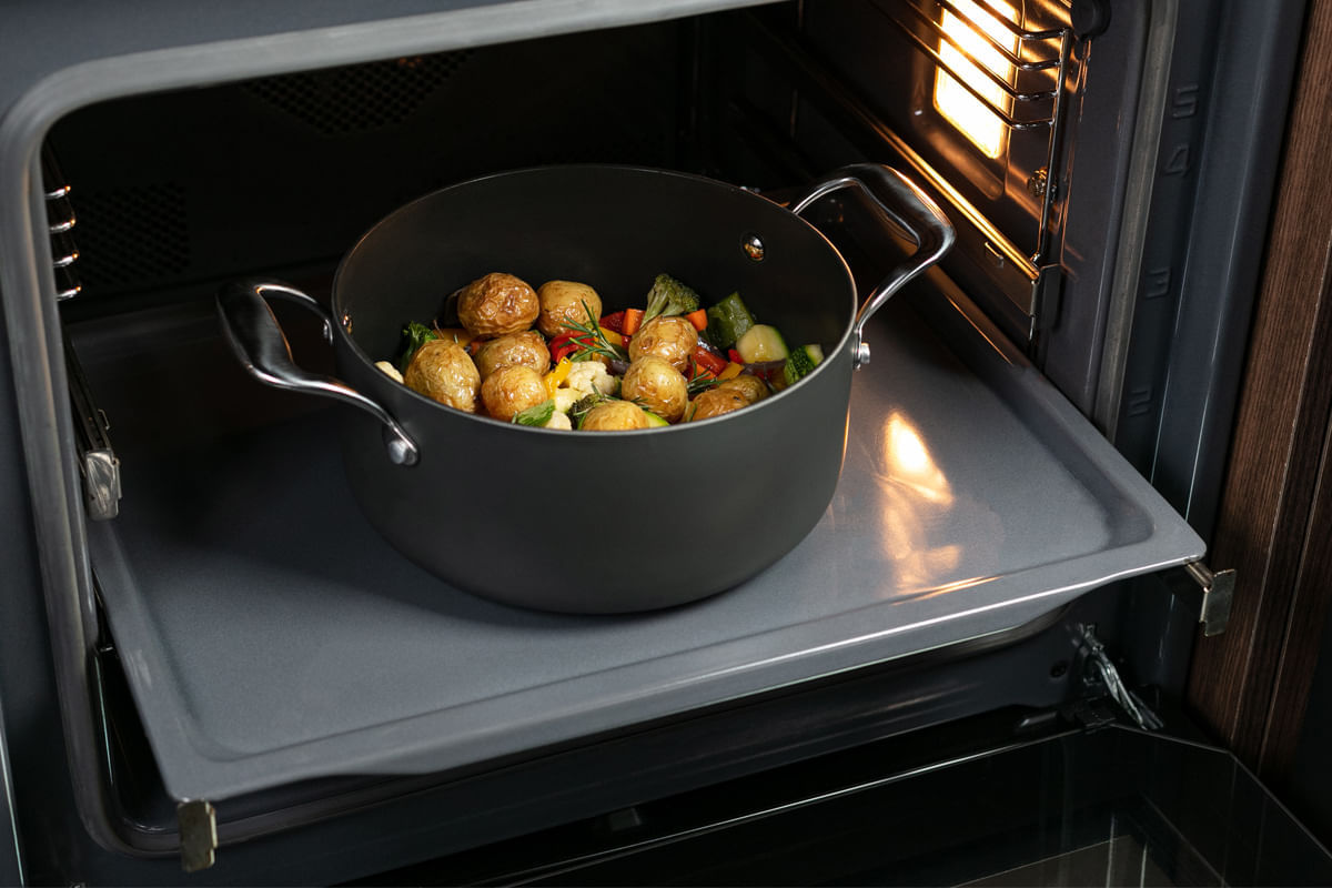 Caçarola de Indução com Tampa Brinox Diamond Ø 24cm 4,7L Antiaderente Pro-Flon Premium - Imagem 6