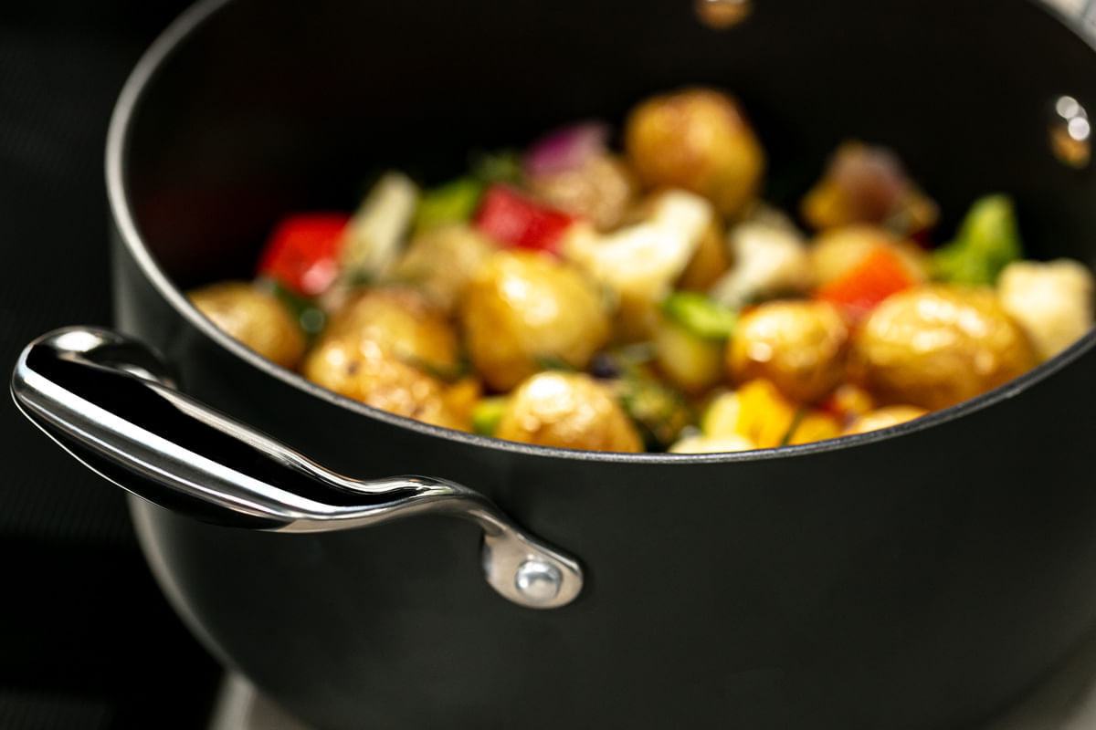 Caçarola de Indução com Tampa Brinox Diamond Ø 24cm 4,7L Antiaderente Pro-Flon Premium - Imagem 8