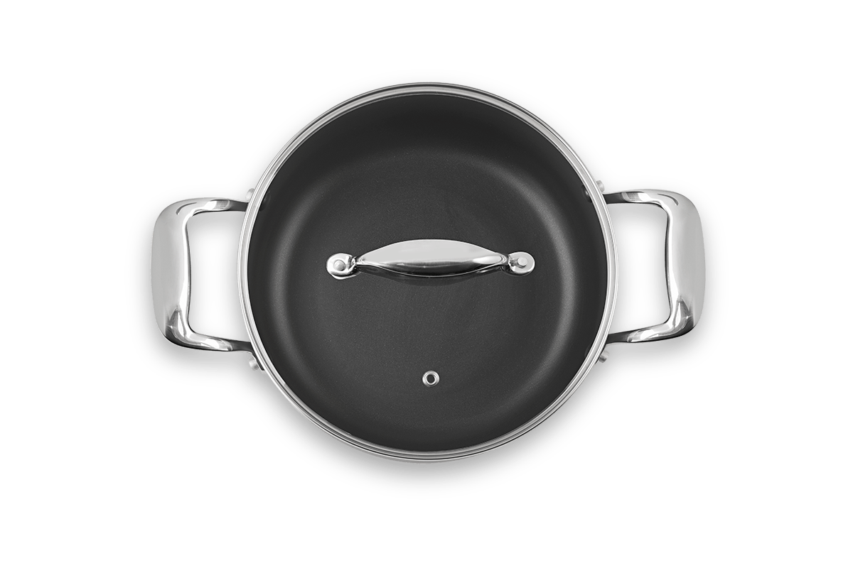 Caçarola de Indução com Tampa Brinox Diamond Ø 24cm 4,7L Antiaderente Pro-Flon Premium - Imagem 11