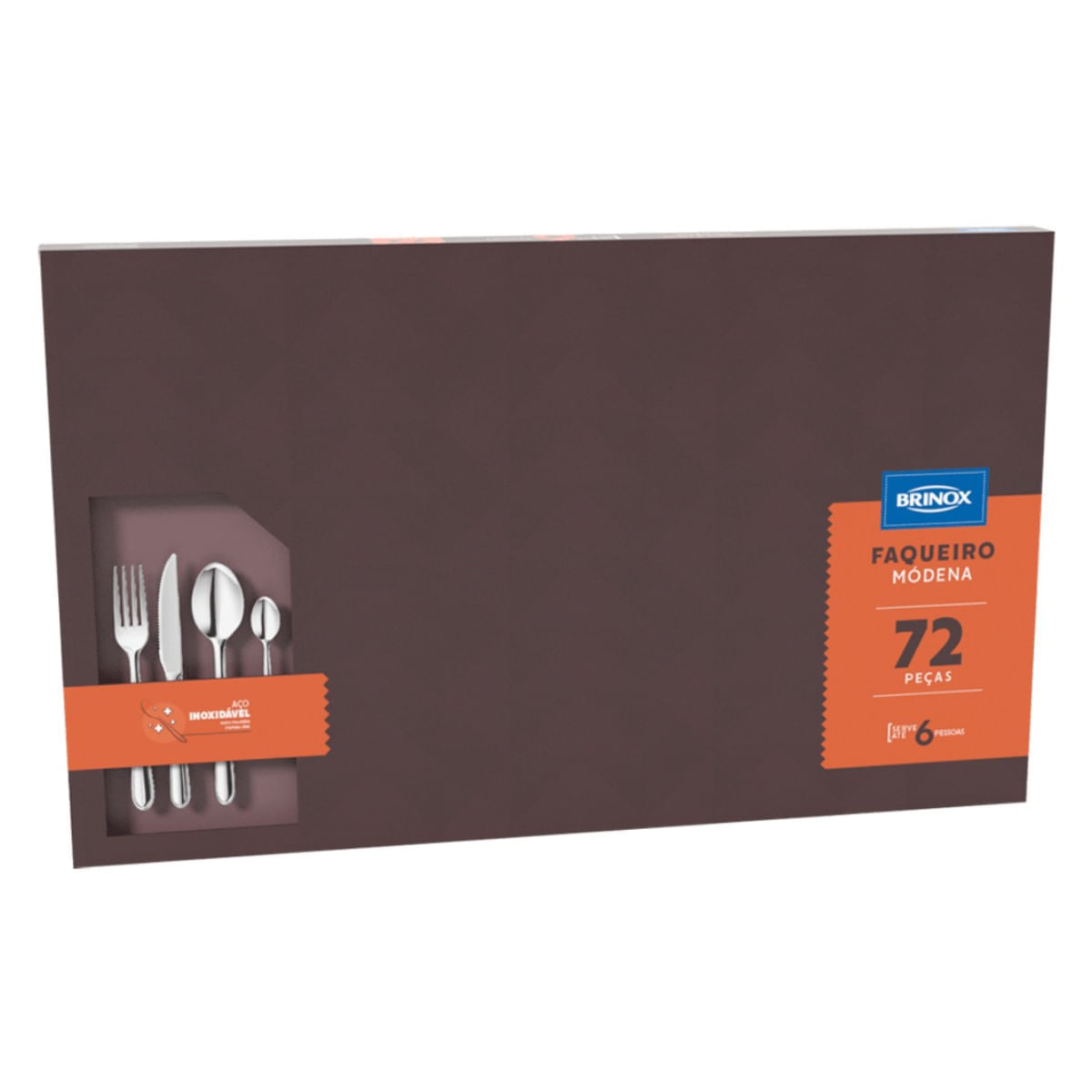Faqueiro Brinox Módena 72 Peças Aço Inoxidável