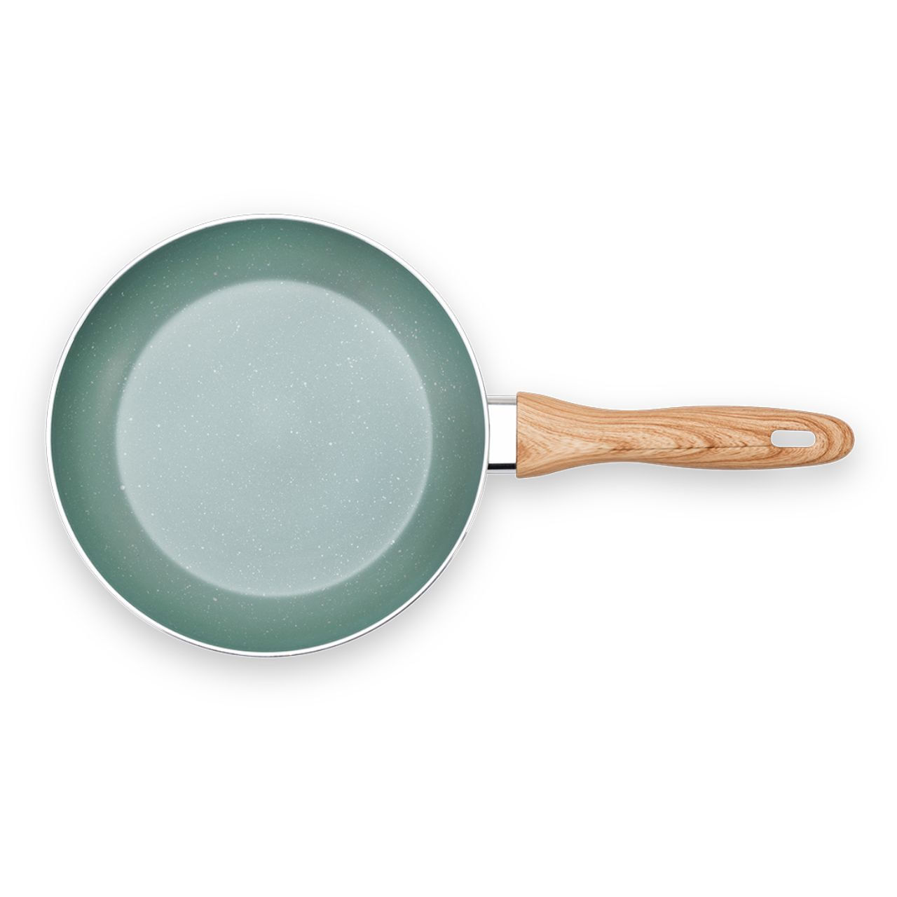 Frigideira de Indução Brinox Botanika Antiaderente Ceramic Life Ø22cm 1,1 Litros Verde - Imagem 3