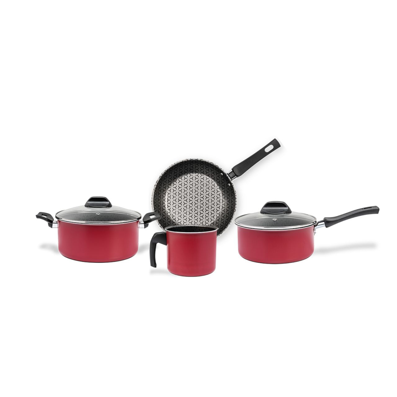 Jogo de Panelas Brinox Anis Antiaderente Pro-flon 4 Peças