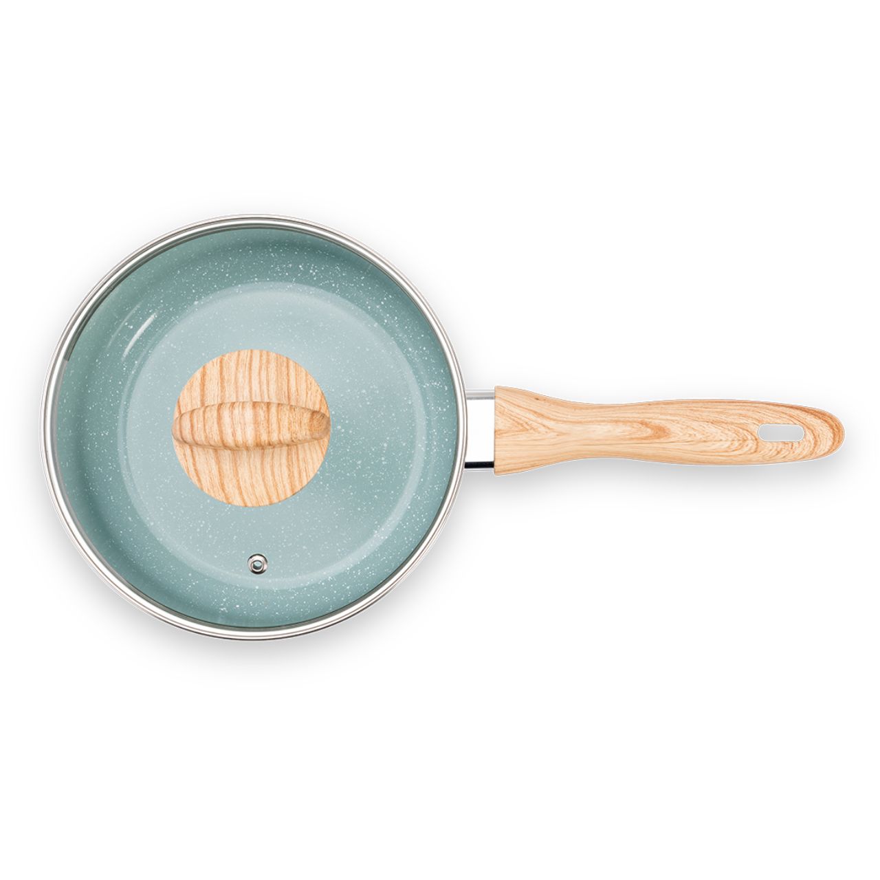 Panela de Indução com Tampa Brinox Botanika Antiderente Ceramic Life Botanika Ø18cm 2 Litros - Imagem 3