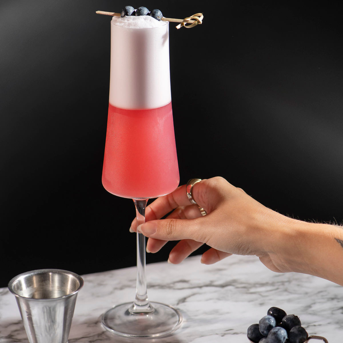 Jogo de 6 Taças para Espumante em Cristal Bohemia 210ml Haus Concept Pleasure - Imagem 3