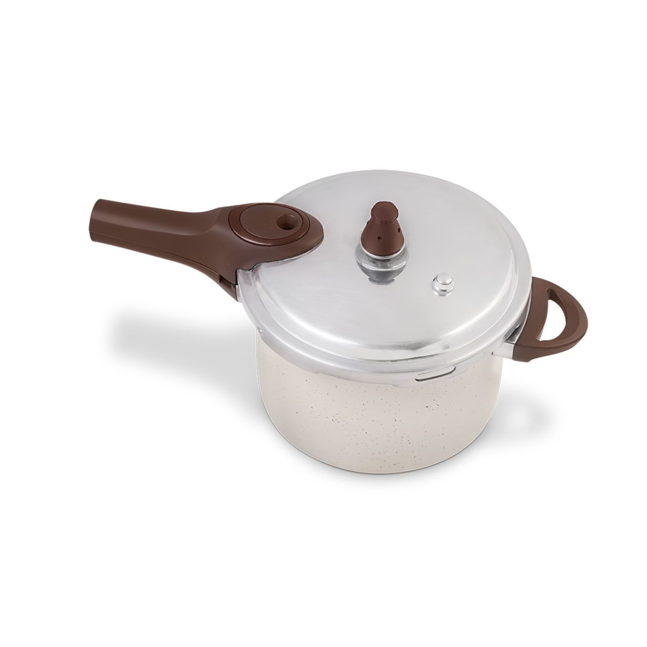 Panela de Pressão Indução Brinox Antiaderente Ceramic Life Pressure 4,2L Vanilla - Imagem 3