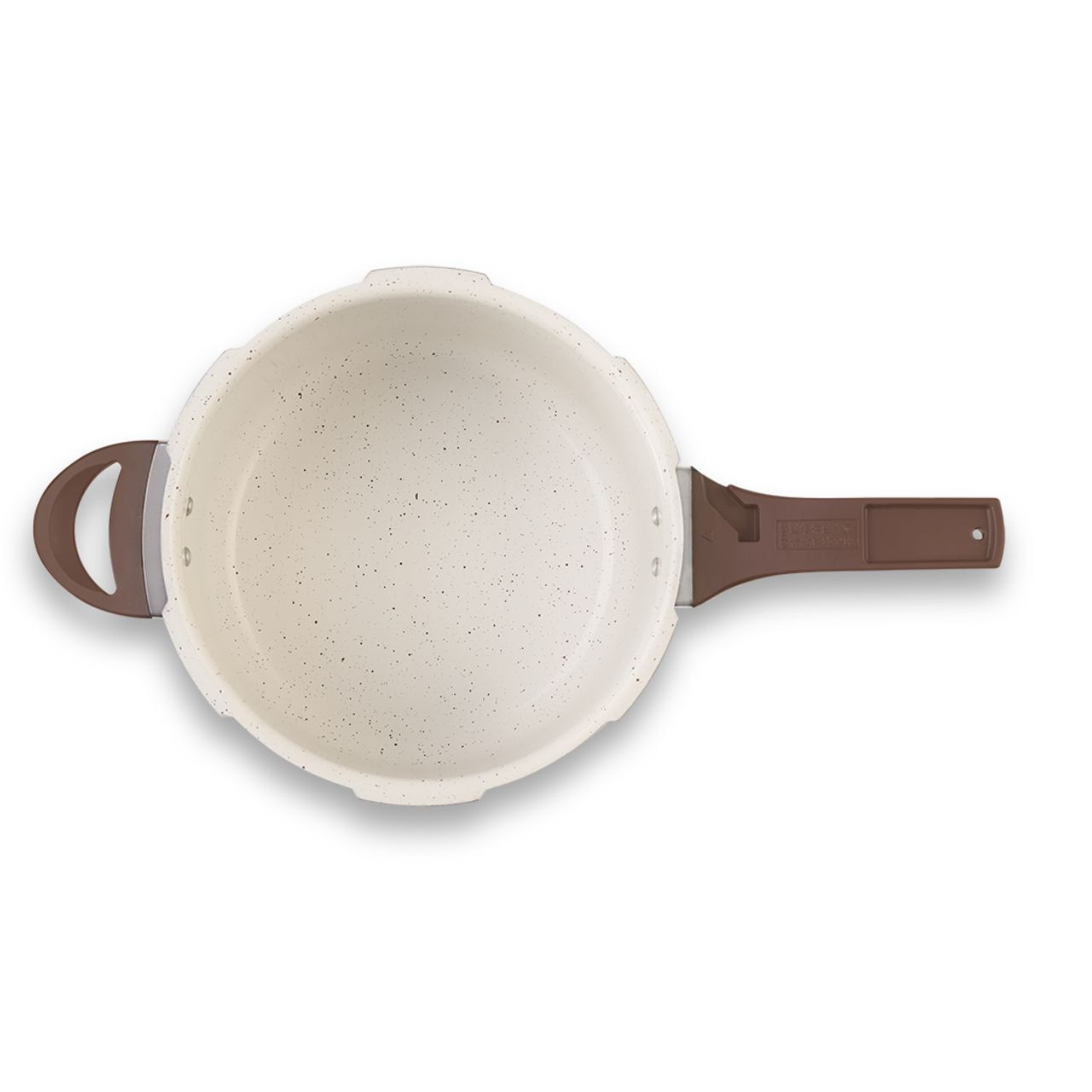 Panela de Pressão Indução Brinox Antiaderente Ceramic Life Pressure 6,8 Litros Ø24cm Vanilla - Imagem 3