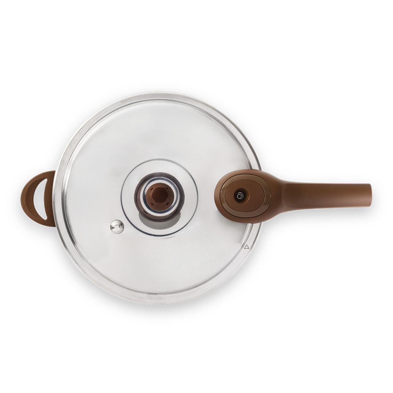 Panela de Pressão Indução Brinox Antiaderente Ceramic Life Pressure 6,8 Litros Ø24cm Vanilla - Imagem 4