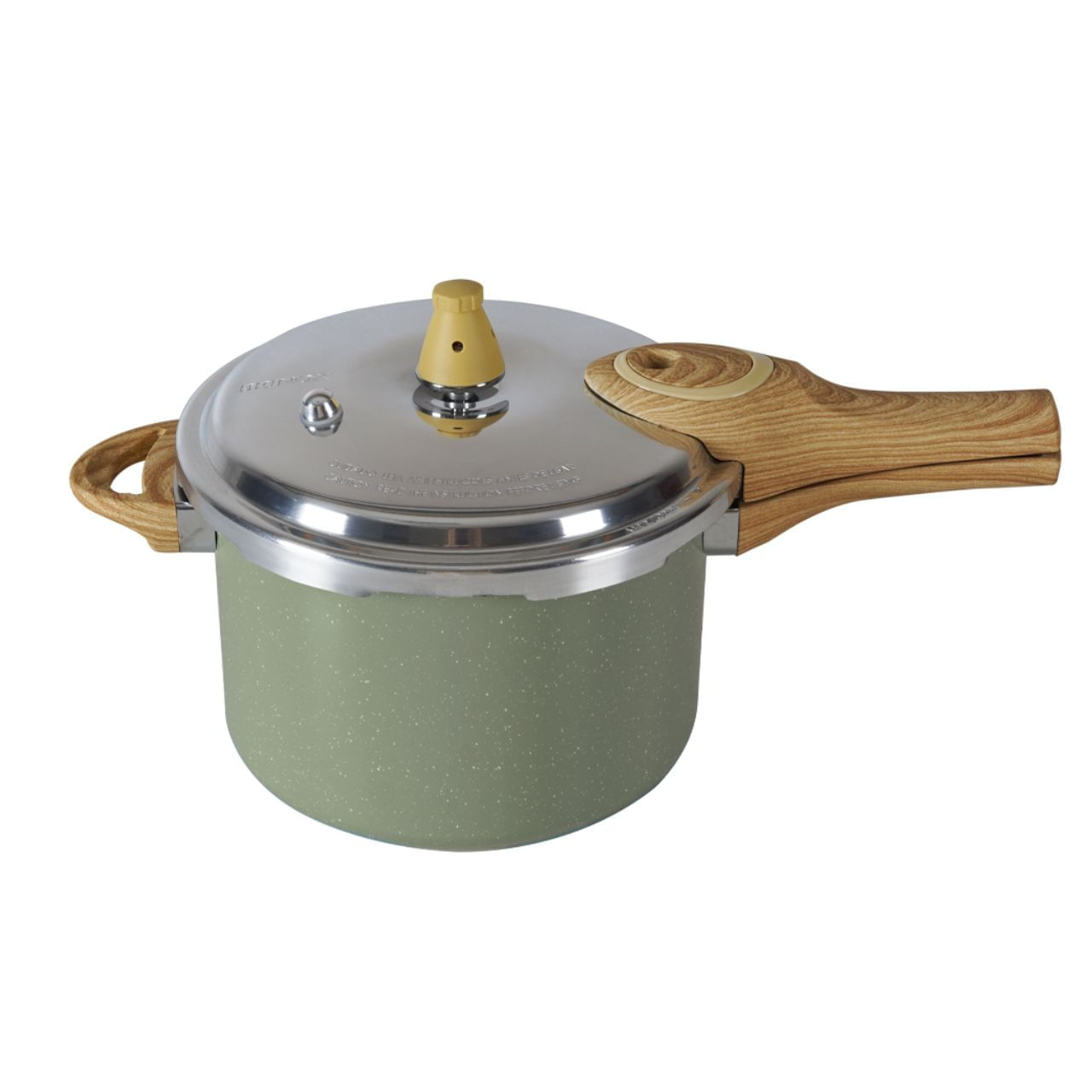 Panela de Pressão Indução Brinox Antiaderente Ceramic Life Pressure 4,2 L Botanika Verde