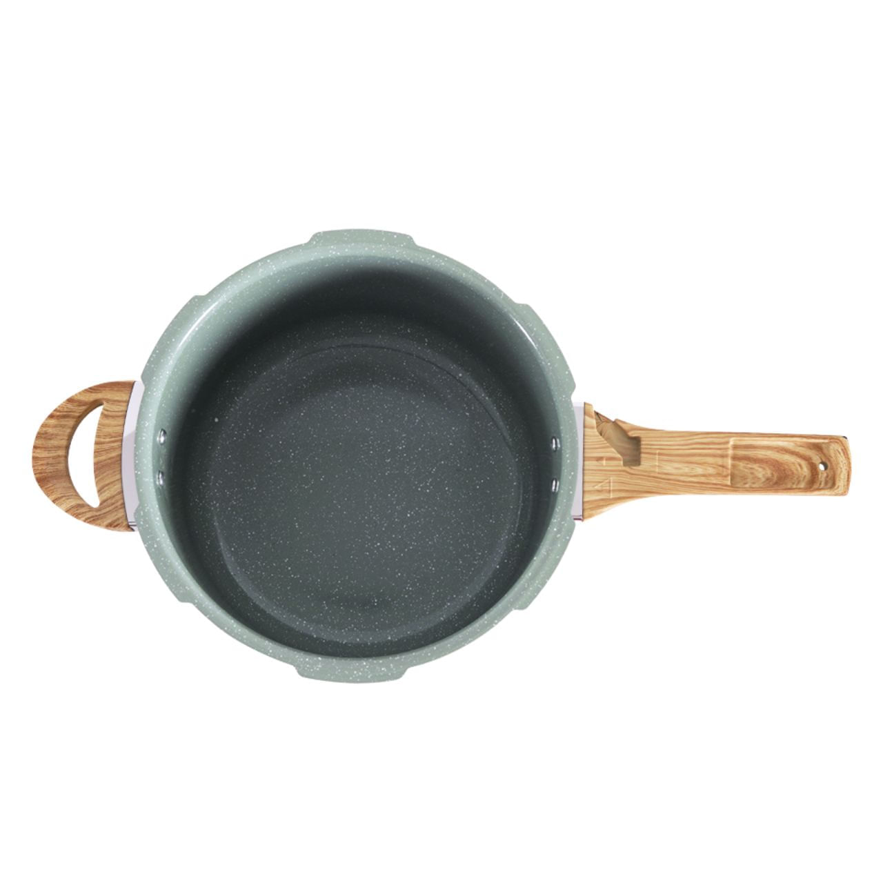 Panela de Pressão Indução Brinox Pressure Antiaderente Ceramic Life 4,2 Litros Botanika Verde - Imagem 3