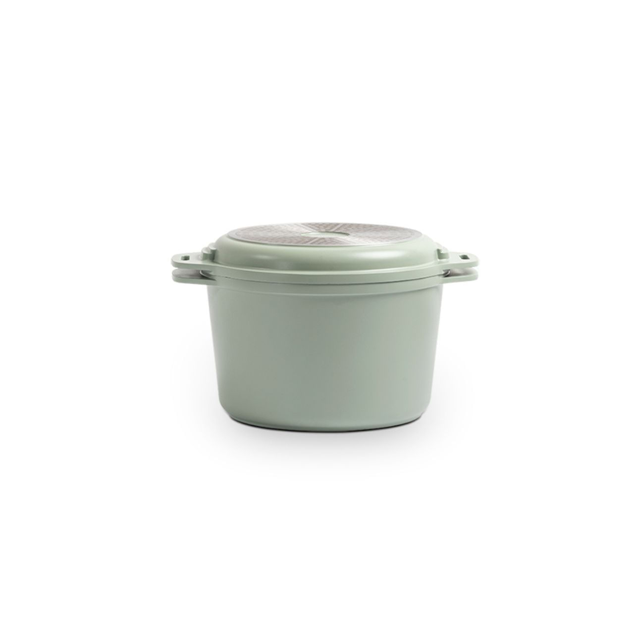 Jogo de Panelas Empilhável Brinox Loft 7 Peças Antiaderente Ceramic Life, Cabo Removível e Fundo de Indução – Verde - Imagem 16