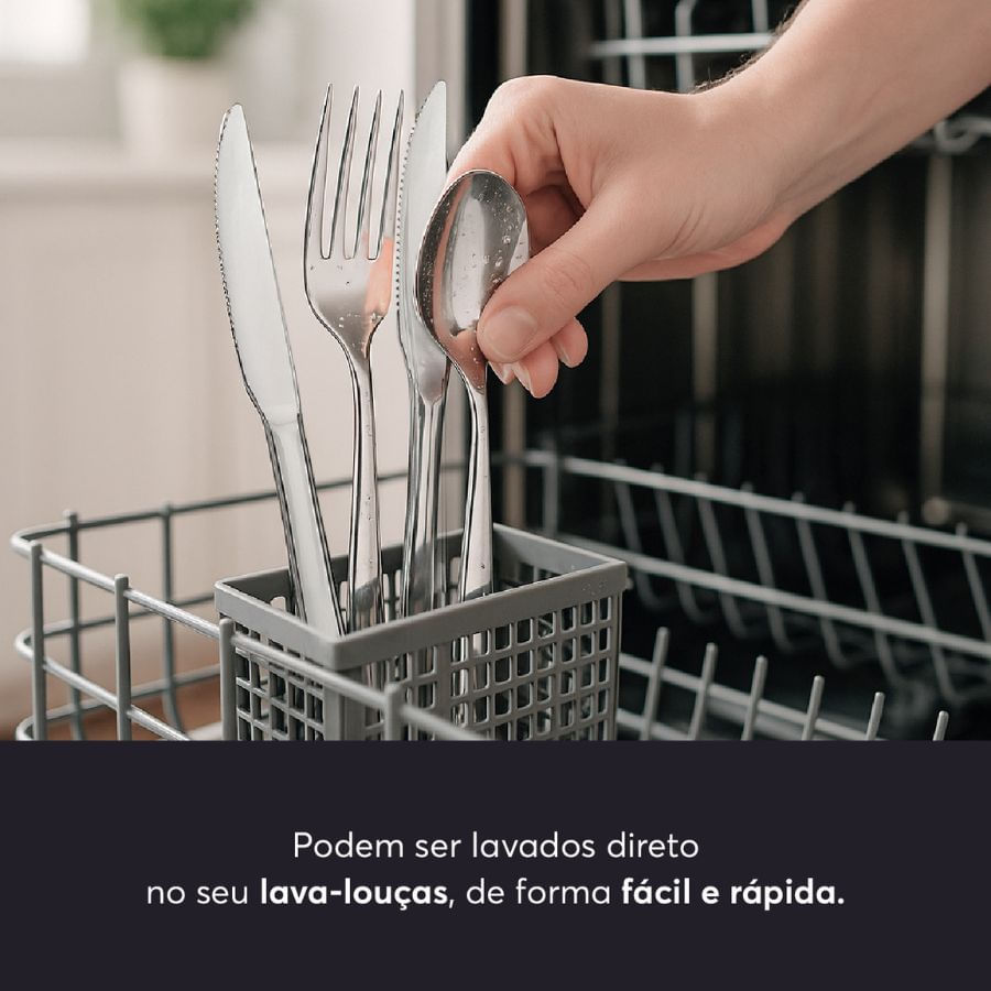 Faqueiro Brinox Turim 24 Peças Aço Inoxidável - Imagem 3