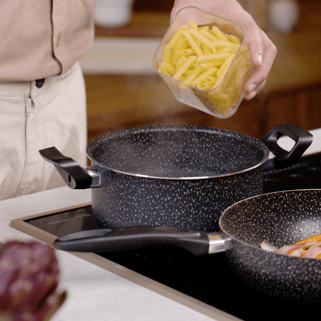 Jogo de Panelas Brinox Antiaderente Ceramic Life 6 Peças Suprema Preta - Imagem 3