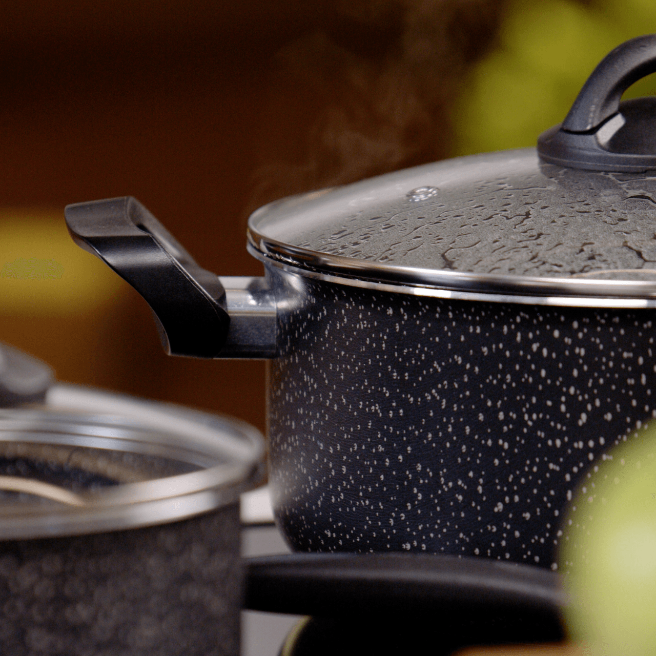 Jogo de Panelas Brinox Antiaderente Ceramic Life 6 Peças Suprema Preta - Imagem 5