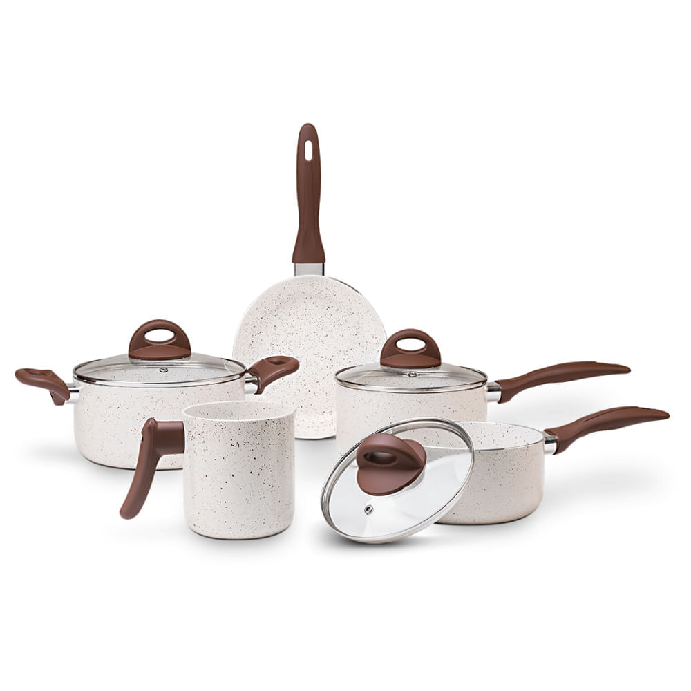 Jogo de panelas antiaderente Ceramic Life