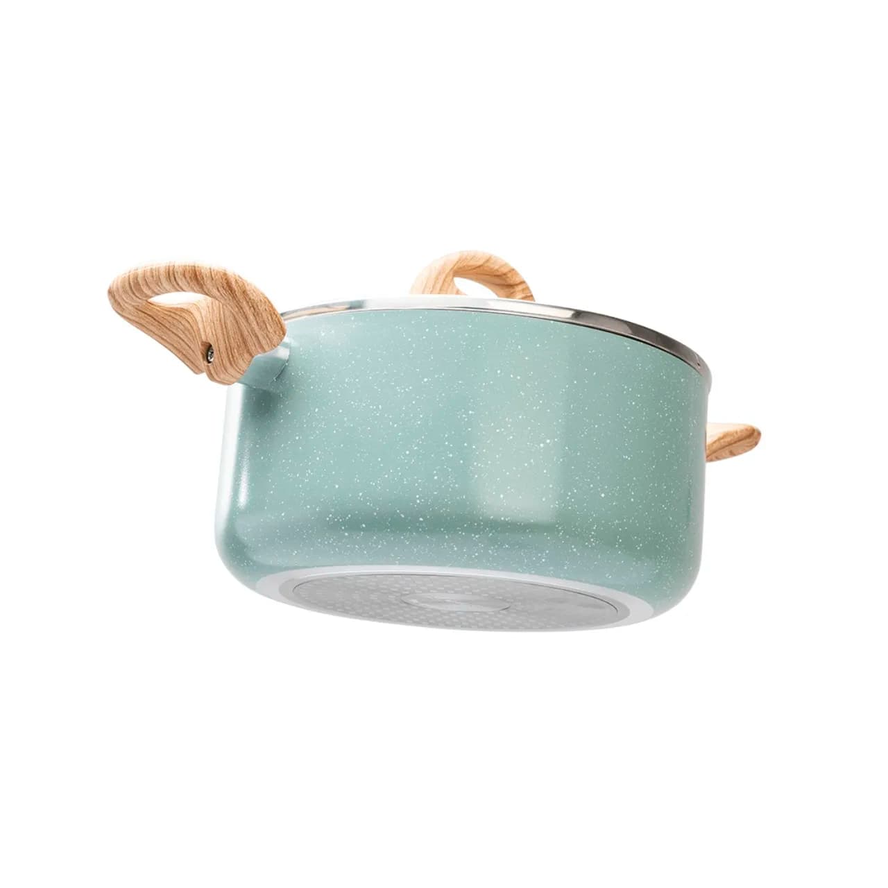 Jogo de Panelas Brinox Antiaderente Ceramic Life 6 Peças Botanika com Indução Verde - Imagem 4