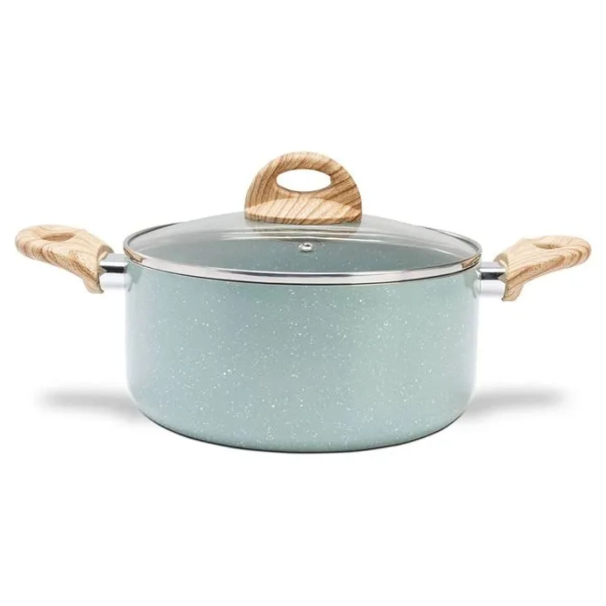 Jogo de Panelas Brinox Antiaderente Ceramic Life 5 Peças Botanika com Indução Verde - Imagem 5