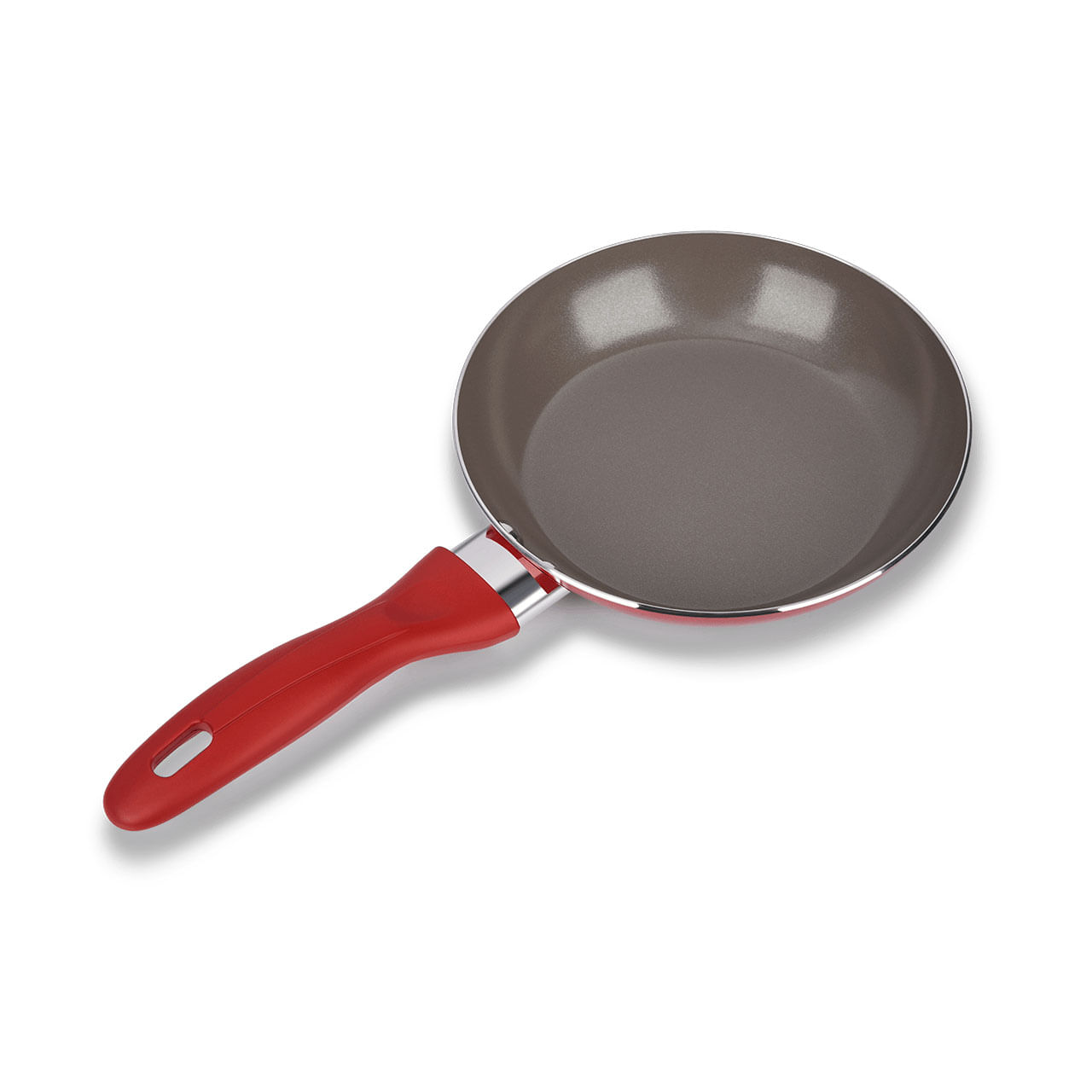 Frigideira Brinox Easy Antiaderente Ceramic Life Ø20cm 600ml Vermelha - Imagem 3