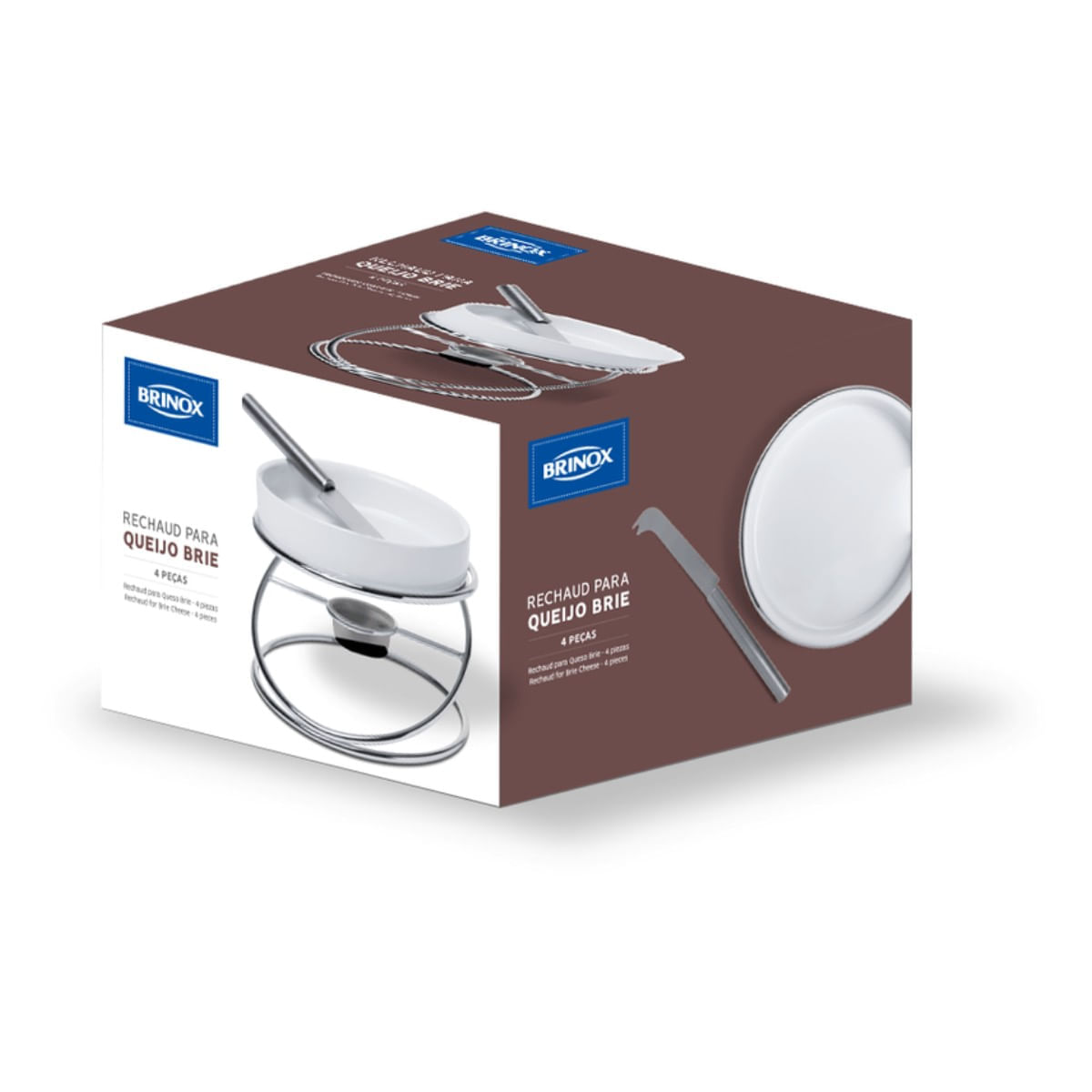 Rechaud para Queijo Brie Brinox 4 Peças - Imagem 3
