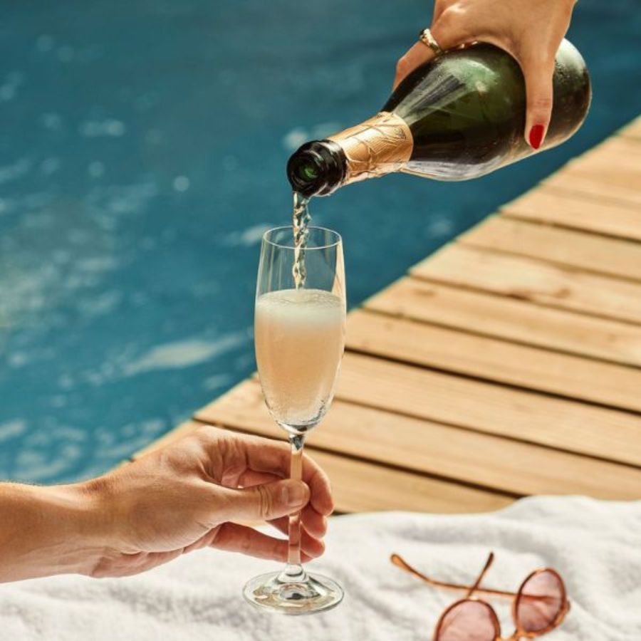 Jogo de 6 Taças para Espumante em Cristal Bohemia 220ml Haus Concept Fizzy - Imagem 2