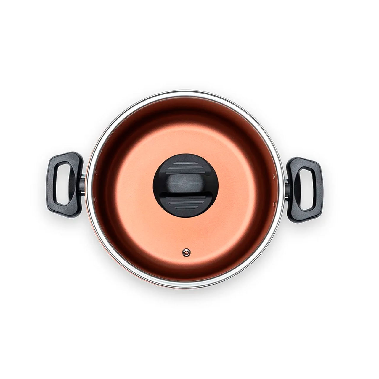 Caçarola com Tampa Brinox Topázio Antiaderente Pro-flon Ø20cm 2,6 Litros Cinza Range - Imagem 3