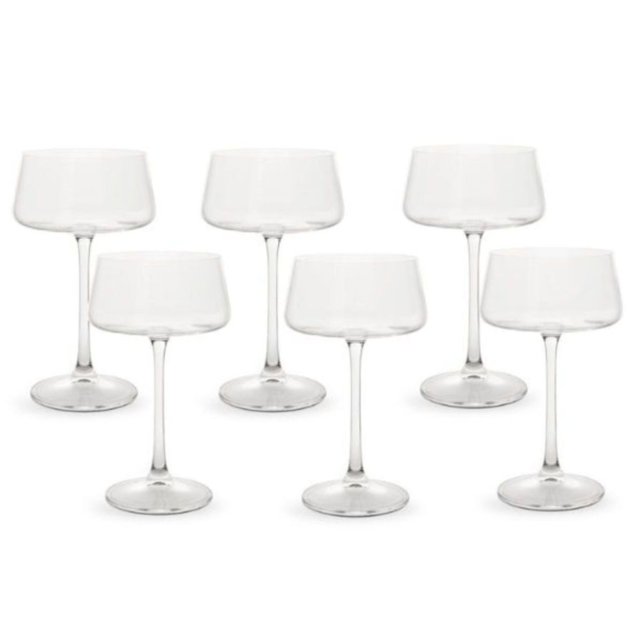 Jogo de 6 Taças para Espumante Vintage em Cristal Bohemia 220ml Haus Concept Pleasure