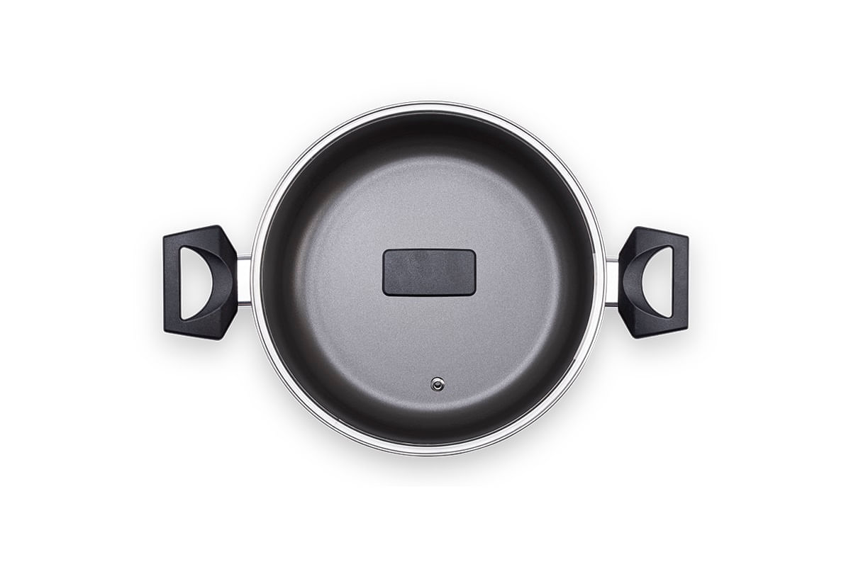 Caçarola com Tampa Brinox Preserve Antiaderente Ceramic Life Ø22cm 3,7 Litros Cinza - Imagem 3