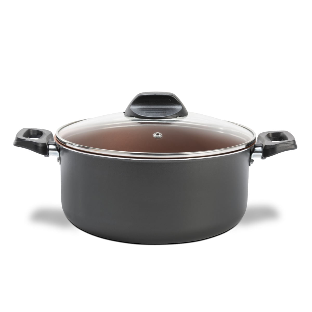 Jogo de Panelas Brinox Topázio Antiaderente Pro-Flon 5 Peças Cinza Range - Imagem 4