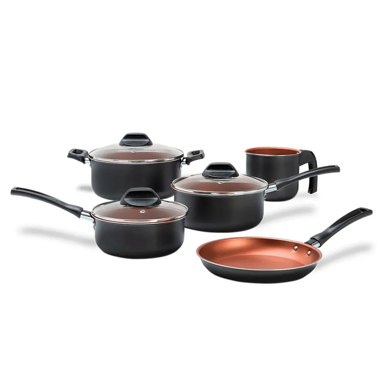 Jogo de Panelas Brinox Topázio Antiaderente Pro-Flon 5 Peças Cinza Range - Imagem 5