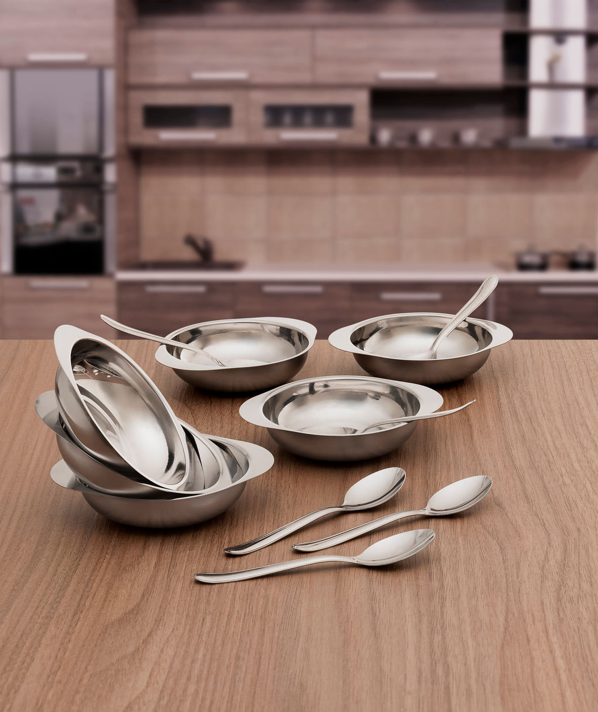 Conjunto para Sobremesa Brinox Jornata 12 Peças Aço Inox - Imagem 2