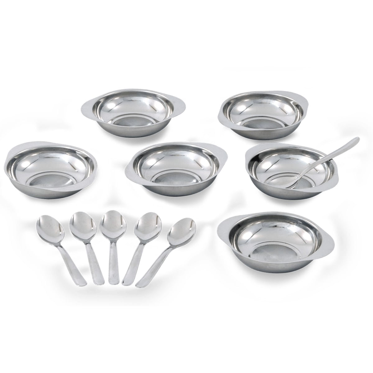 Conjunto para Sobremesa Brinox Jornata 12 Peças Aço Inox - Imagem 3