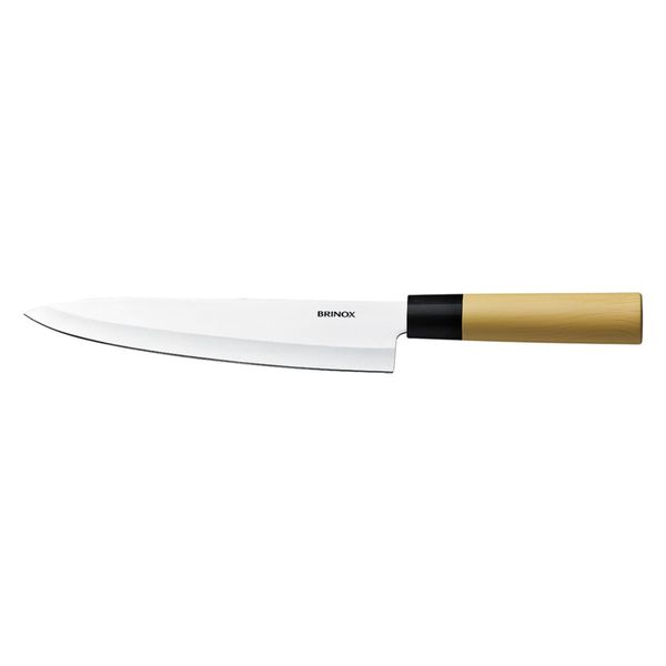 Faca do Chef Brinox Samurai 8 1/4" 33,6cm Aço Inox Aço Inox