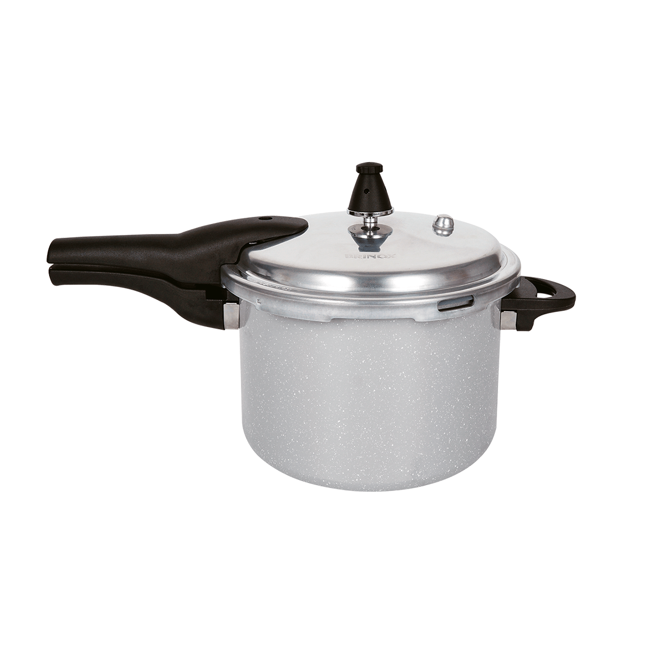 Panela de Pressão Indução Brinox Super Antiaderente Ceramic Life 5,4 Litros 22cm Gris