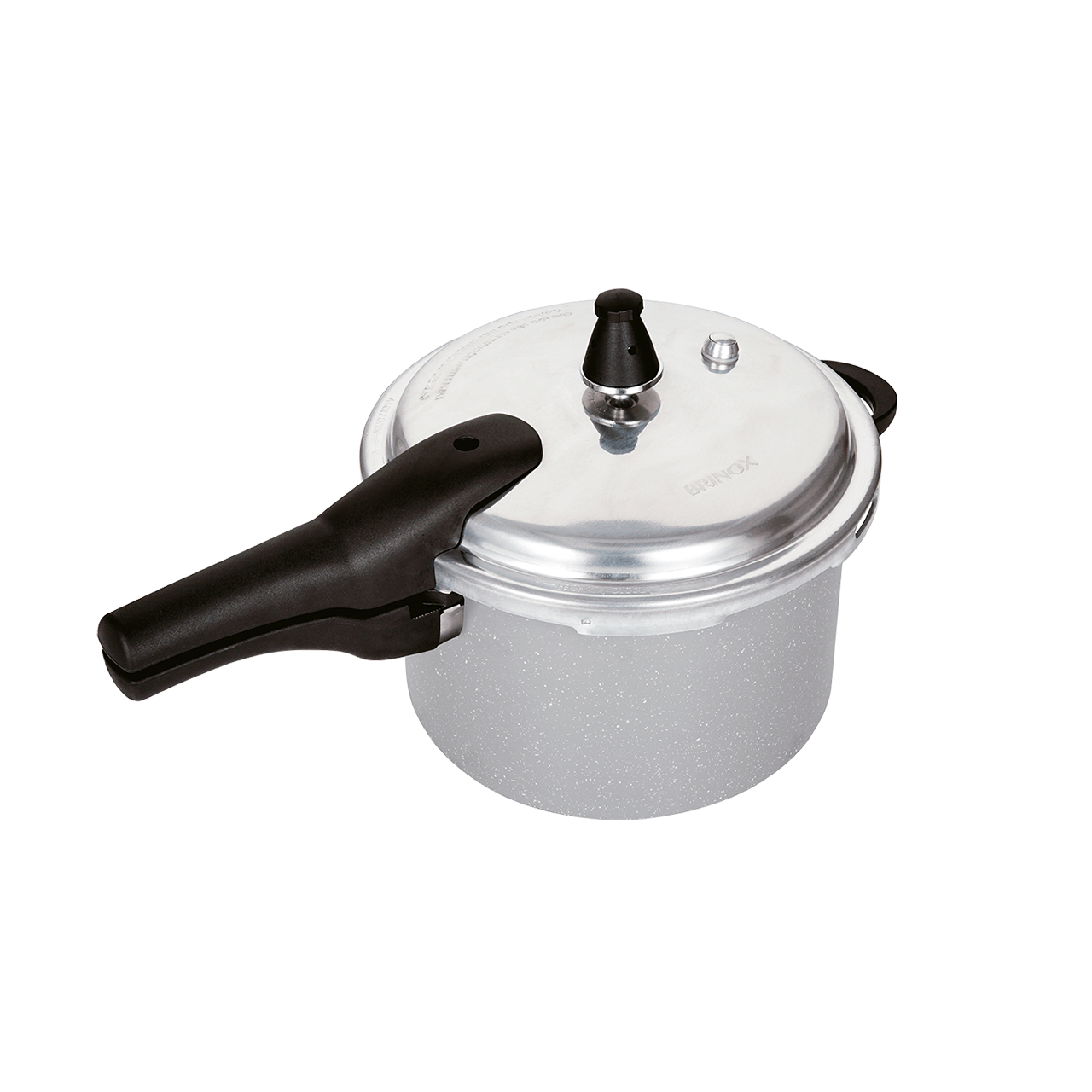 Panela de Pressão Indução Brinox Super Antiaderente Ceramic Life 5,4 Litros 22cm Gris - Imagem 2