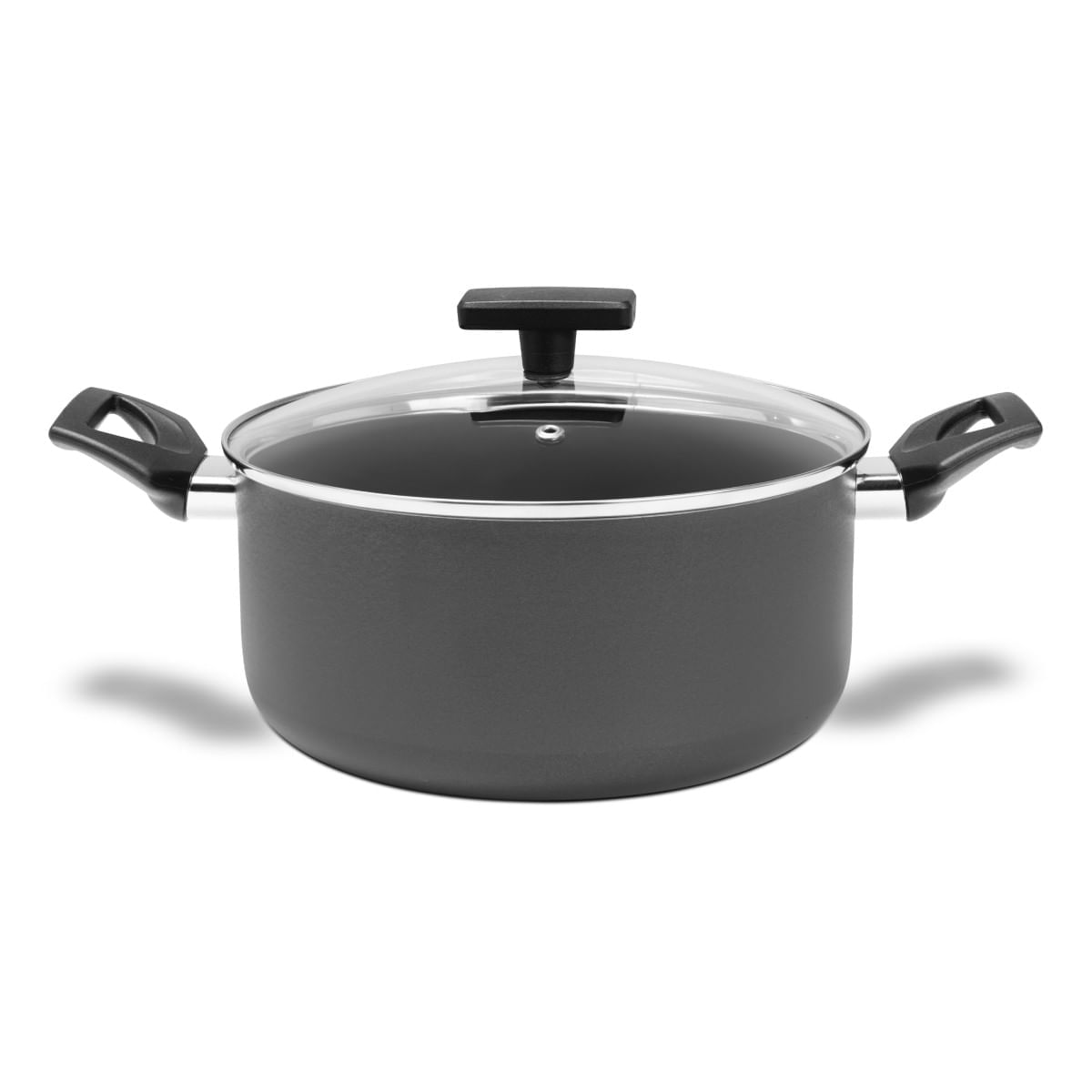 Jogo de Panelas Brinox Antiaderente Ceramic Life 7 Peças Preserve Cinza - Imagem 3