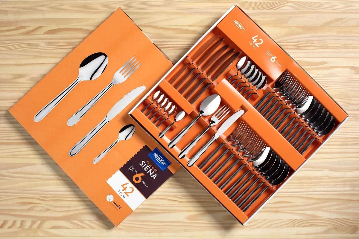 Faqueiro Brinox Siena 42 Peças Aço Inoxidável - Imagem 6